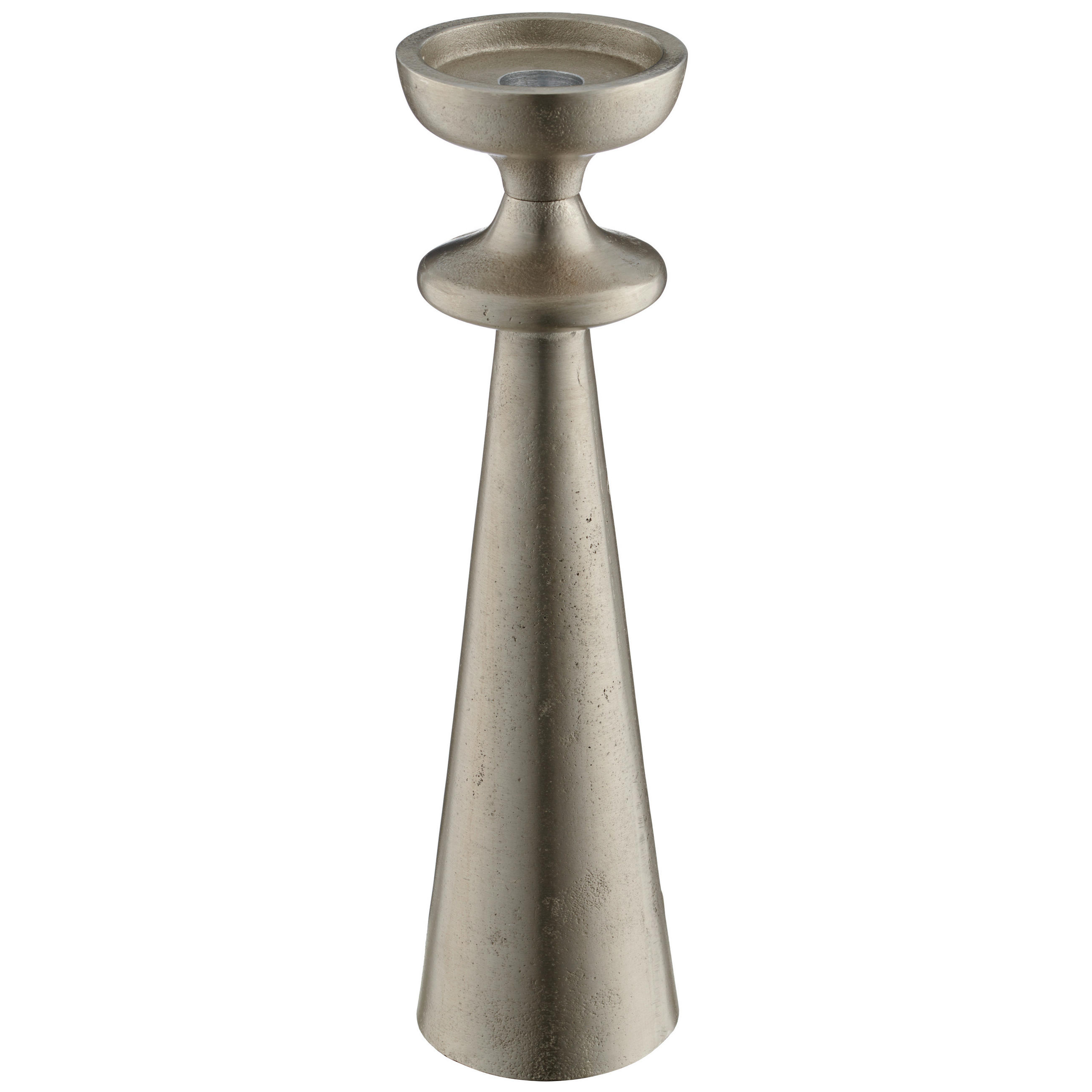 TEELICHTHALTER  - Silberfarben, Basics, Metall (8,5/31/8,5cm)