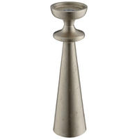 TEELICHTHALTER  - Silberfarben, Basics, Metall (8,5/31/8,5cm)