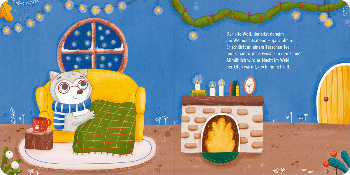 BUCH Weihnachten mit Dachs  - Multicolor, Basics, Papier (16/16/1,2cm)