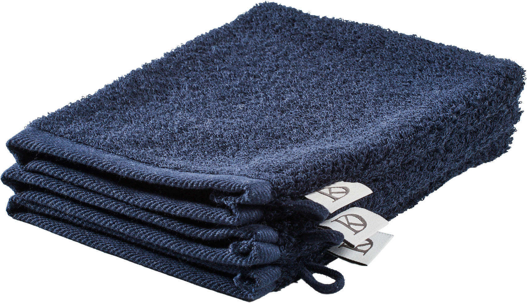 WASCHLAPPEN Basic Blau, Grau 3-teilig  - Blau/Grau, Design, Textil (16/21cm) - Dieter Knoll