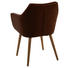 ARMLEHNSTUHL Lederlook Dunkelbraun - Eichefarben/Dunkelbraun, Design, Holz/Textil (58/84/58cm) - Carryhome