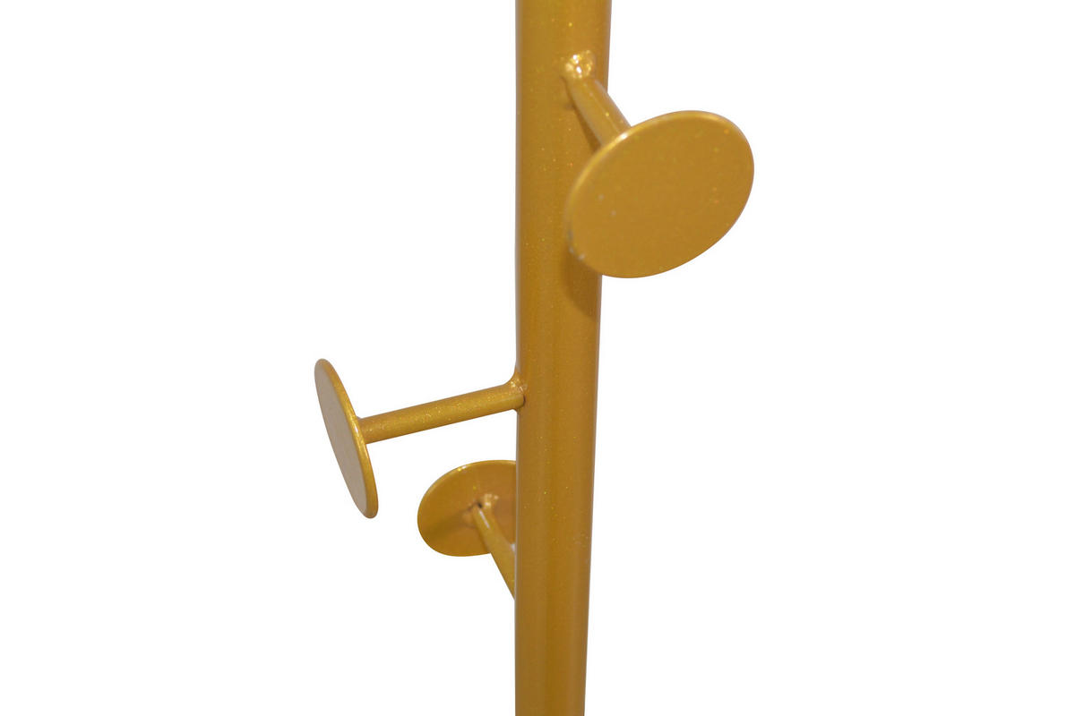 KLEIDERSTÄNDER in Gelb, Weiß   - Gelb/Weiß, Design, Stein/Metall (35/35/170cm) - MID.YOU