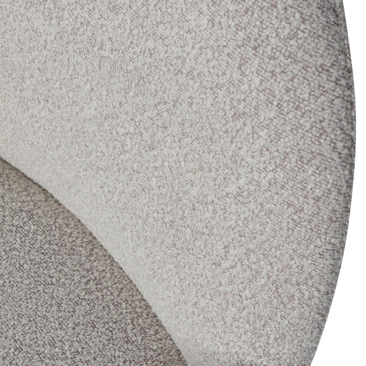 ARMLEHNSTUHL  in Bouclé  - Greige, Design, Textil (54/83/57cm) - Livetastic