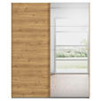 SCHWEBETÜRENSCHRANK  in Eichefarben  - Eichefarben, Design, Glas/Holzwerkstoff (181/223/68cm) - Novel