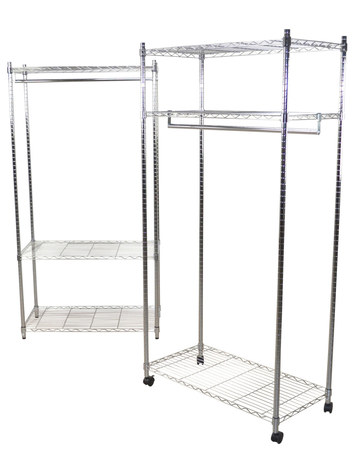 ROLLGARDEROBE in   - Chromfarben, Design, Kunststoff/Metall (45/90/187cm) - MID.YOU