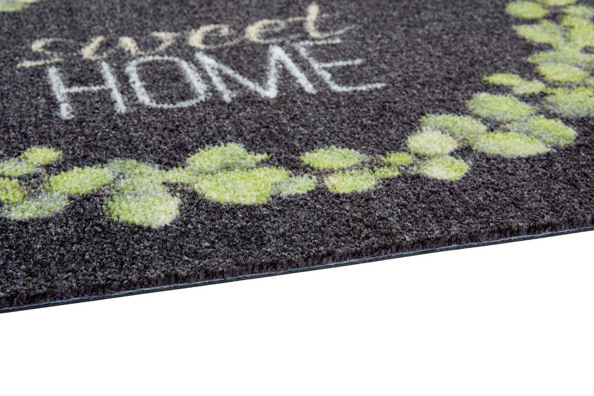 FUßMATTE  50/70 cm  Grün, Schwarz  - Schwarz/Grün, Design, Textil (50/70cm) - Esposa