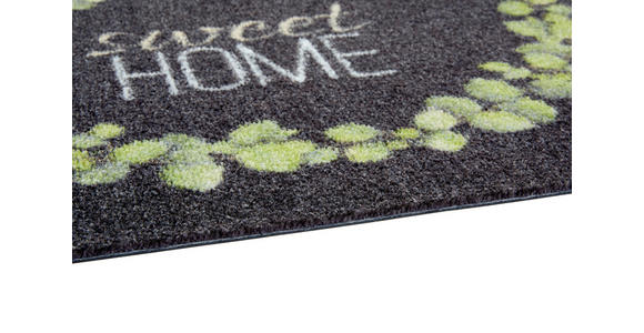 FUßMATTE 50/70 cm  - Schwarz/Grün, Design, Textil (50/70cm) - Esposa