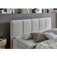 POLSTERBETT 180/200 cm  in Beige  - Beige/Schwarz, Design, Holz/Textil (180/200cm) - Xora