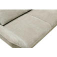 ECKSOFA Beige Mikrofaser  - Beige/Schwarz, Design, Textil/Metall (325/85/109-170cm) - Novel