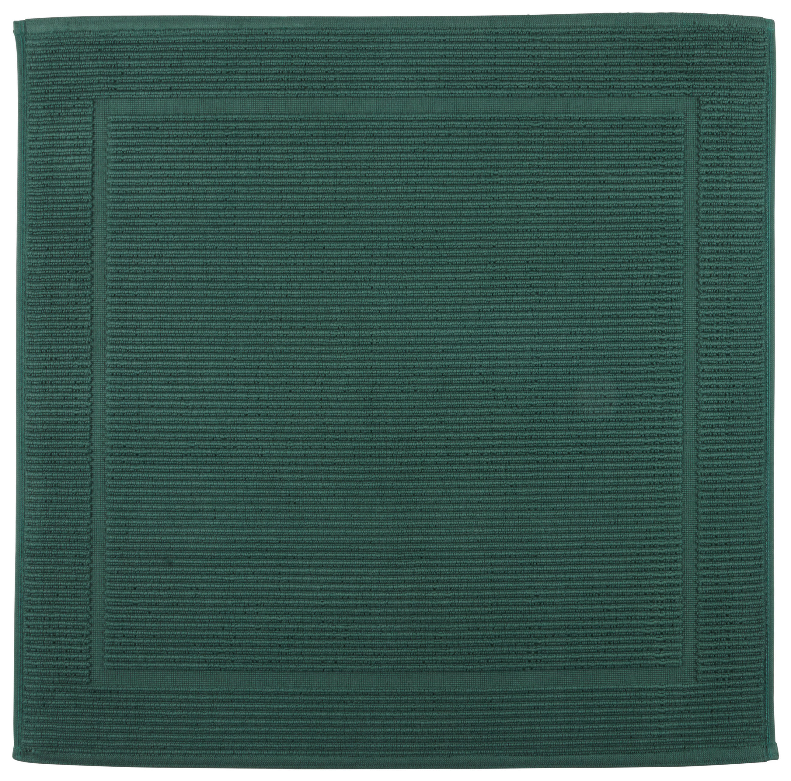 BADEMATTE  50/60 cm  Dunkelgrün   - Dunkelgrün, Basics, Textil (50/60cm) - Bio:Vio