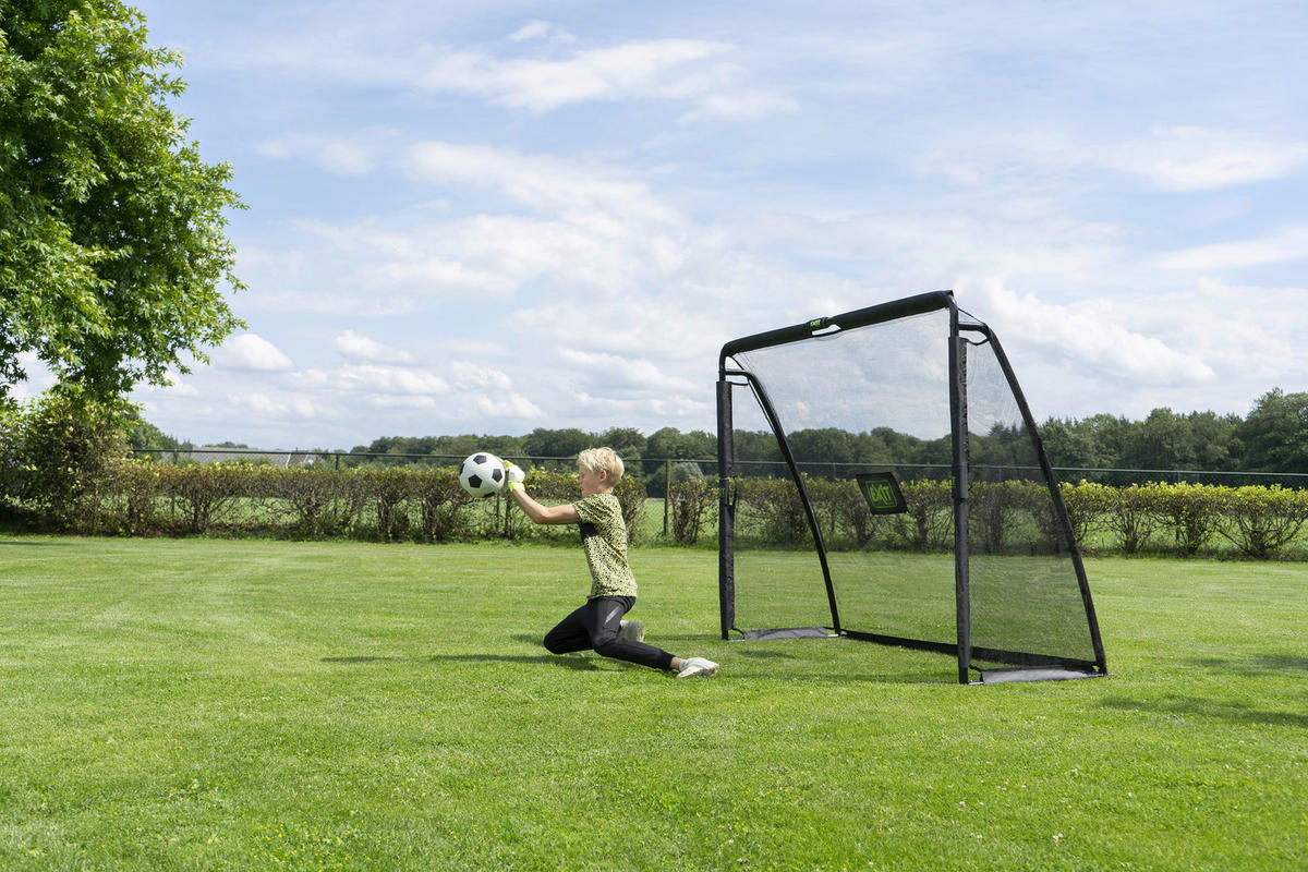 FUßBALLTOR EXIT COPPA - Schwarz, KONVENTIONELL, Kunststoff/Metall (220/170/170cm) - EXIT Toys