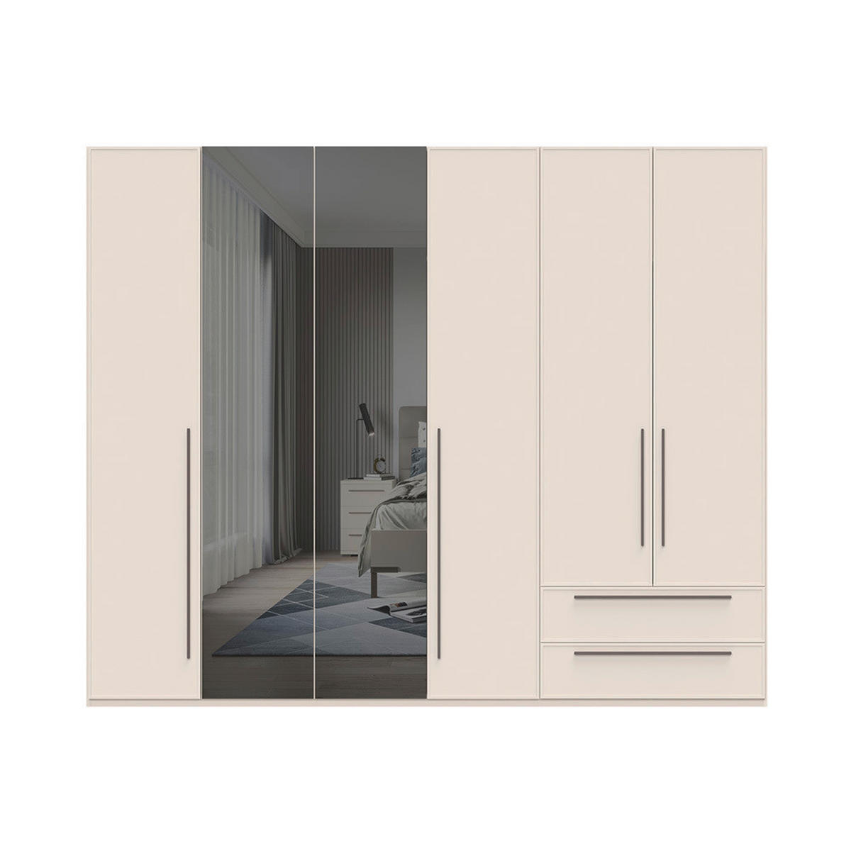 ORMAR SA KLASIČNIM VRATIMA  272/224/56 cm  - Dizajnerski, metal/pločasti materijal (272/224/56cm)