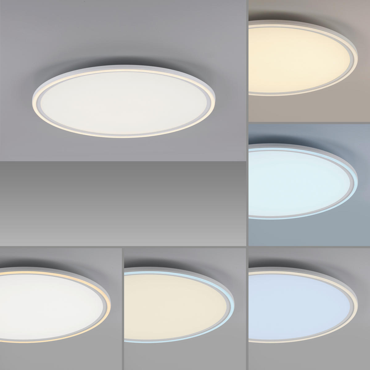 LED-DECKENLEUCHTE 60/60/5,8 cm   - Weiß, Basics, Metall (60/60/5,8cm)