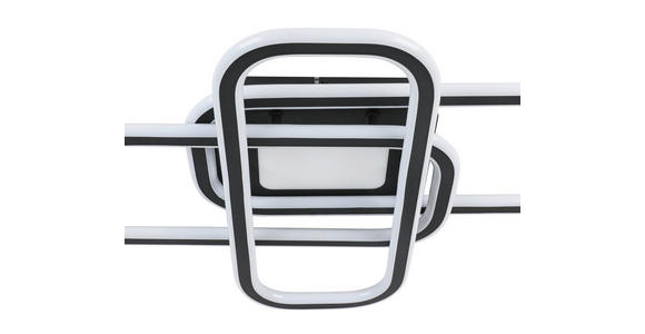 LED-DECKENLEUCHTE 103/46/11 cm   - Schwarz/Weiß, Design, Kunststoff/Metall (103/46/11cm) - Novel