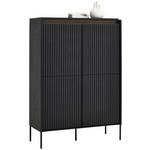 HIGHBOARD  in 98/140/40 cm  - Schwarz, Design, Holzwerkstoff (98/140/40cm) - Hom`in