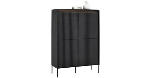 HIGHBOARD in 98/140/40 cm - Schwarz, Design, Holzwerkstoff (98/140/40cm) - Hom`in