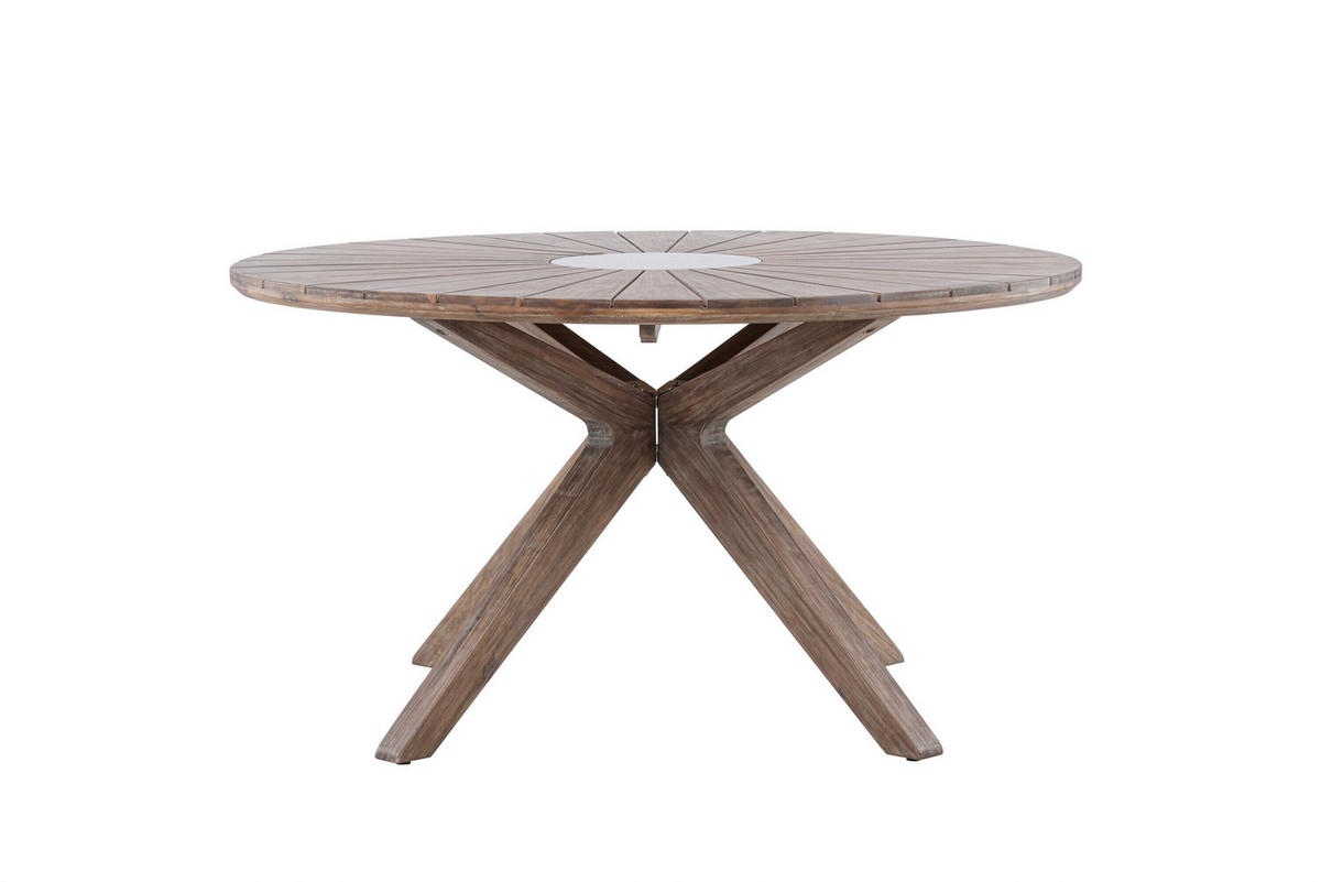 UTEBORD trä rund  - ljusbrun, Modern, trä (140/75cm) - Gardenson