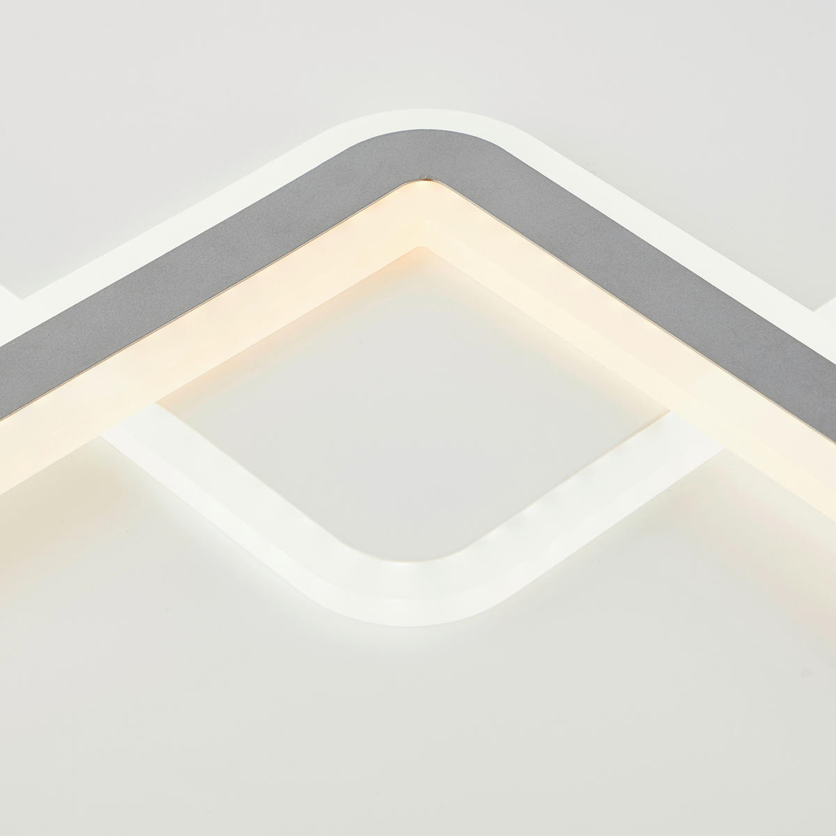 LED SVJETILJKA STROPNA Savare  - bijela/svijetlo siva, Basics, metal/plastika (50/6/50cm)