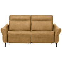 2-SITZER-SOFA in Leder Currygelb  - Currygelb/Anthrazit, Design, Leder/Metall (187/92/97cm) - Himolla Komfortklass