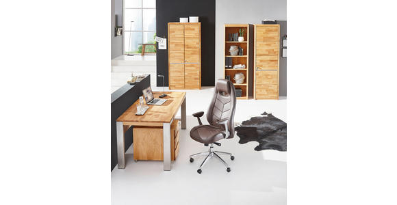 AKTENREGAL 65/201/41 cm - Wildeiche, KONVENTIONELL, Holz/Holzwerkstoff (65/201/41cm) - Linea Natura