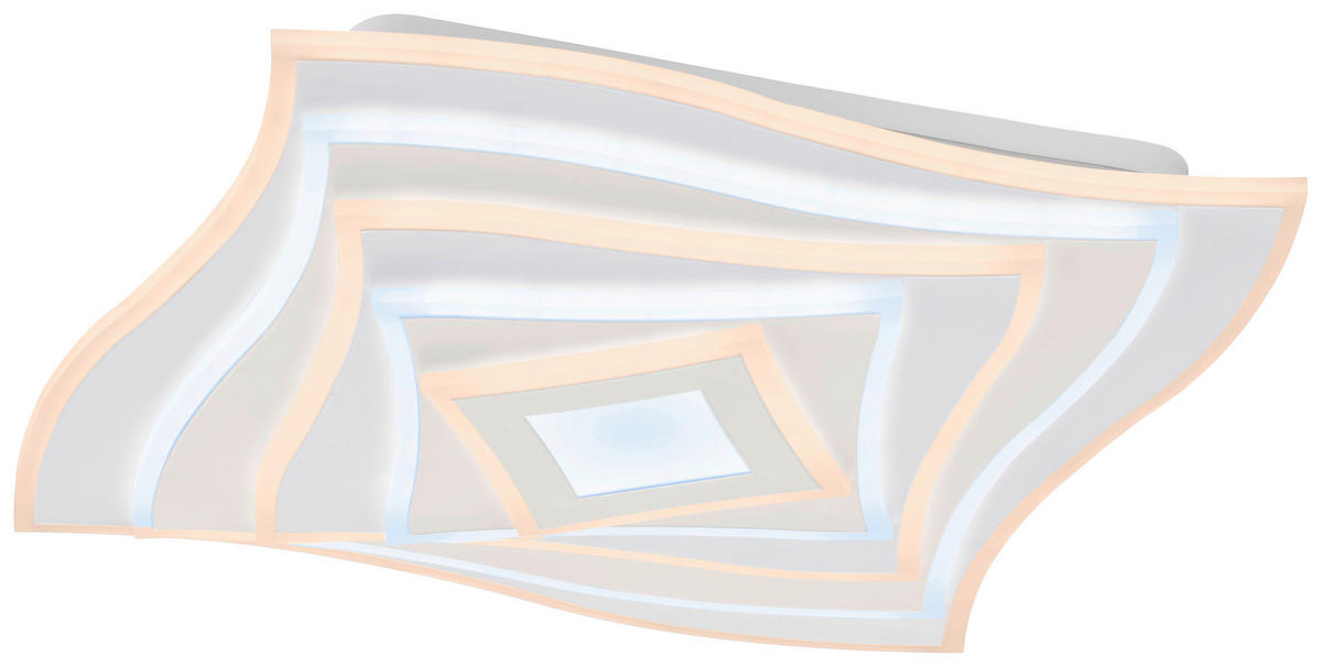 LED-DECKENLEUCHTE 50/5/50 cm   - Weiß, Basics, Kunststoff (50/5/50cm)
