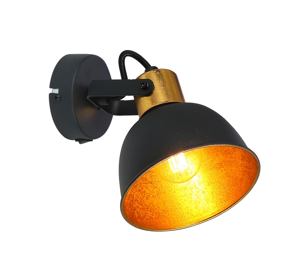 STRAHLER 13/16/14 cm   - Goldfarben/Schwarz, LIFESTYLE, Metall (13/16/14cm) - Globo