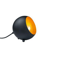 TISCHLEUCHTE - Goldfarben/Schwarz, Design, Metall (15/16/14cm)