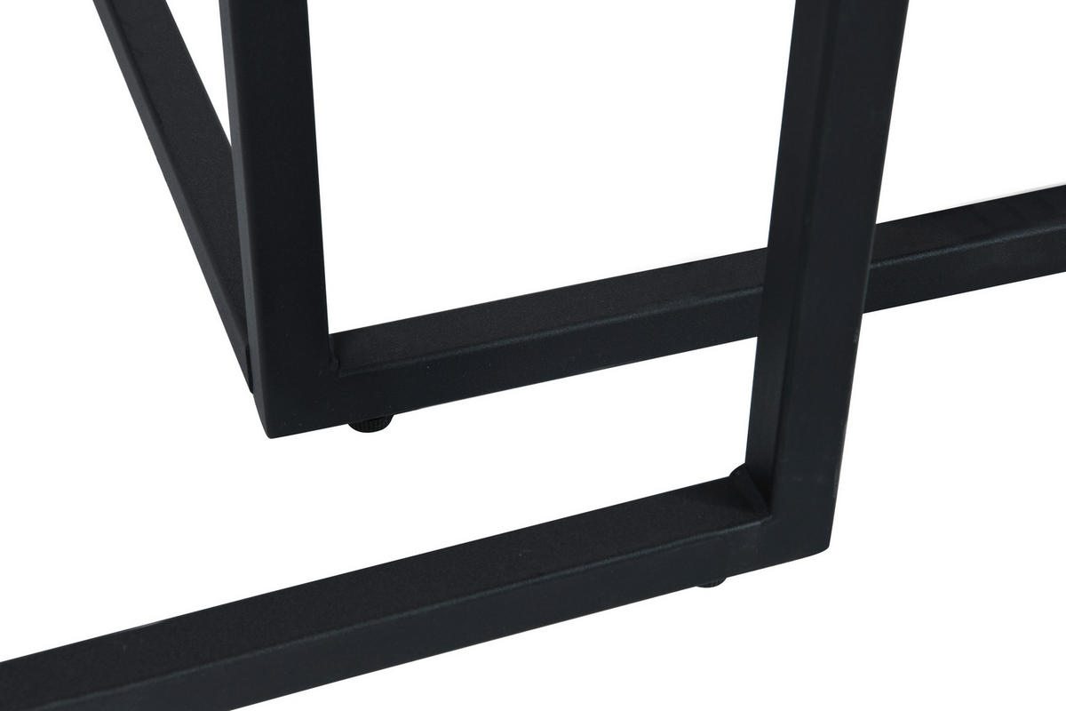 MĂSUȚĂ DE CAFEA - negru, Design, metal/material pe bază de lemn (80/60/50/40/80/60cm) - MID.YOU