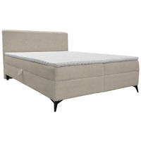 BOXBETT 160/200 cm  in Ecru  - Ecru/Schwarz, Design, Holz/Holzwerkstoff (160/200cm) - Xora