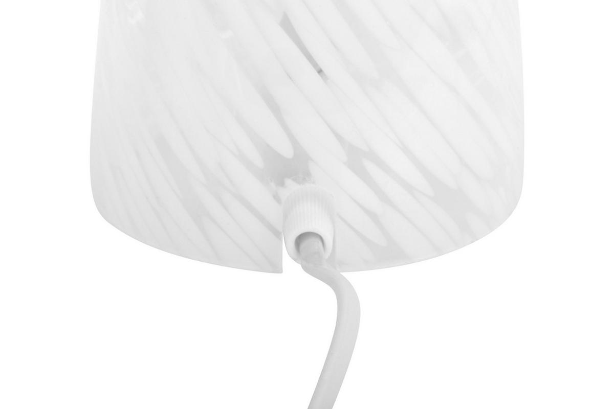 TISCHLEUCHTE - Weiss, Konventionell, Glas (21/28cm) - Novel