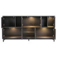 SIDEBOARD 175/85/40 cm  in Schwarz  - Schwarz, Design, Glas/Holz (175/85/40cm) - Landscape