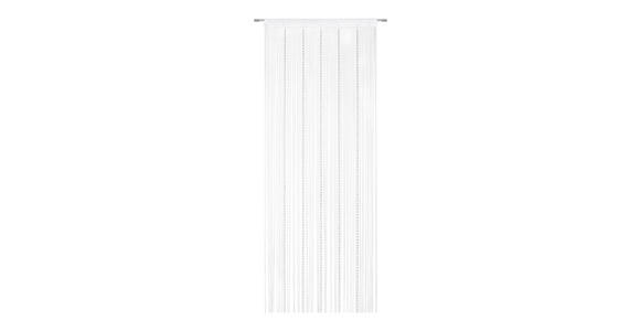 FADENVORHANG transparent  - Silberfarben/Weiß, Basics, Textil (90/245cm) - Boxxx