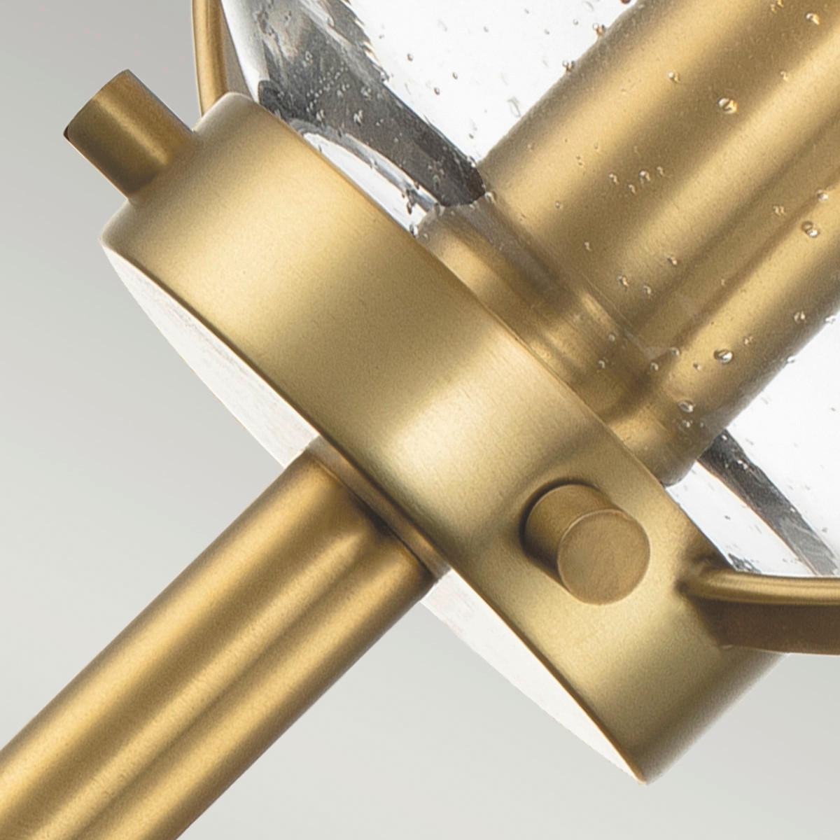 BADEZIMMER-WANDLEUCHTE - Messingfarben, Design, Glas/Metall (15.6/40.3/19cm) - Elstead Lighting