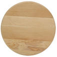 BEISTELLTISCH 40/40/50 cm Eiche massiv Eichefarben rund  - Eichefarben/Weiß, Design, Holz/Metall (40/40/50cm) - Landscape