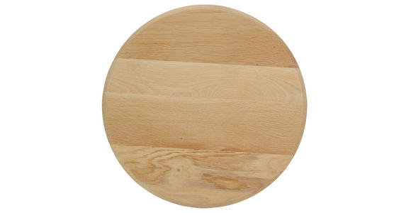 BEISTELLTISCH 40/40/50 cm Eiche massiv Eichefarben rund  - Eichefarben/Weiß, Design, Holz/Metall (40/40/50cm) - Landscape
