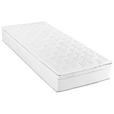 TASCHENFEDERKERNMATRATZE 140/200 cm Höhe ca. 26 cm  - Weiß, Basics, Textil (140/200cm) - Novel