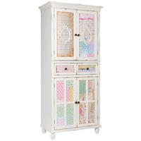 OMARA, masivno smreka večbarvno, bela  - bela/večbarvno, Trend, kovina/leseni material (80/180/45cm) - Landscape