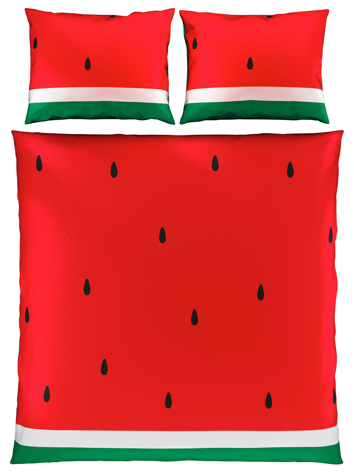 OBOJESTRANSKA POSTELJNINA WATERMELON 220/240 cm saten večbarvno  - večbarvno, Konvencionalno, tekstil (220/240cm) - Esposa