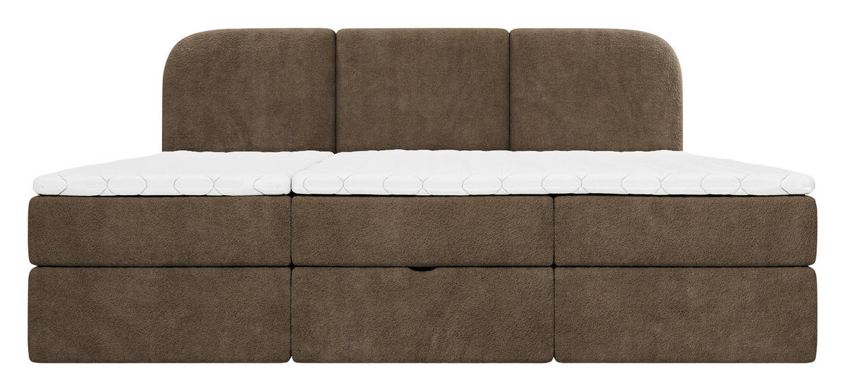 FAMILIENBETT - Schwarz/Braun, MODERN, Holz/Holzwerkstoff (240/200cm) - MID.YOU