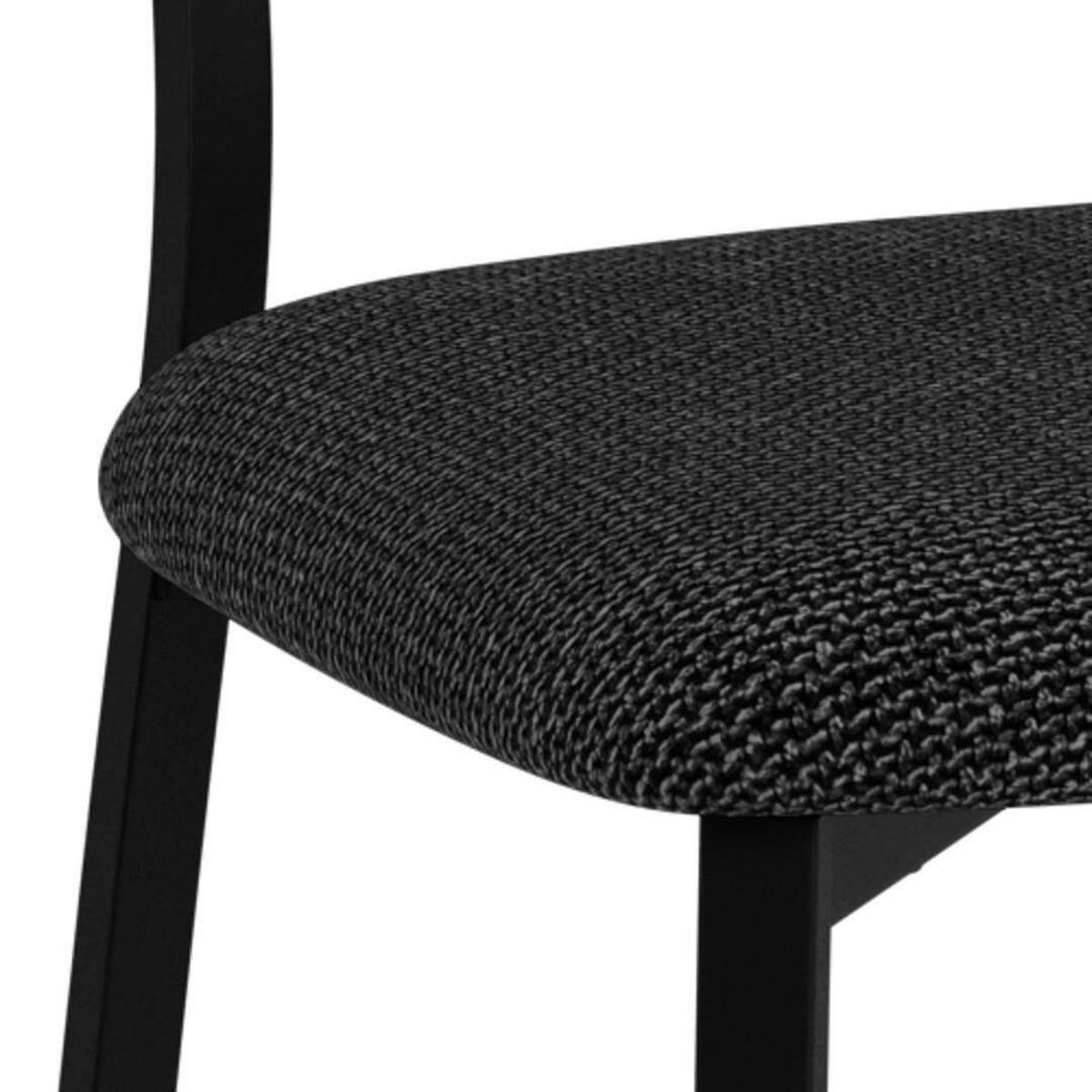 BARHOCKER in Grau  - Schwarz/Grau, KONVENTIONELL, Textil/Metall (40/98/48cm) - MID.YOU