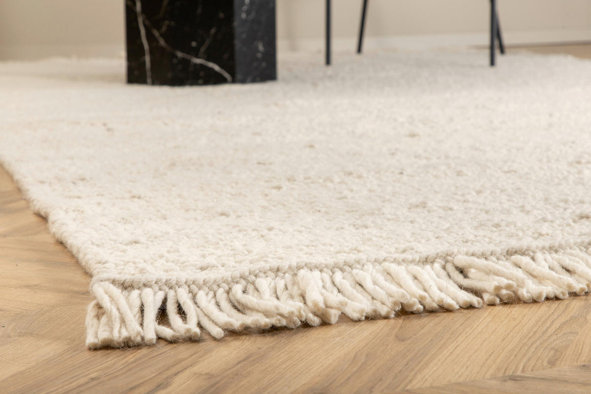 HOCHFLORTEPPICH 160/230 cm Weiß  - Weiß, LIFESTYLE, Textil (160/230cm) - P & B