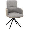 ARMLEHNSTUHL  in Stahl Flachgewebe  - Blau/Beige, Design, Textil/Metall (58/91/62cm) - Dieter Knoll