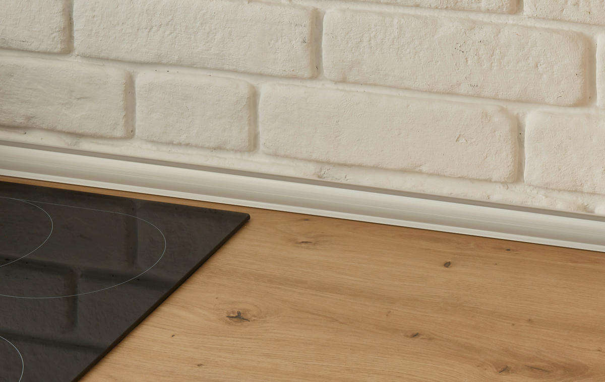 ECKKÜCHE 170/370 cm  in Eiche Artisan, Weiss Hochglanz  - Weiss Hochglanz/Alufarben, Lifestyle, Holzwerkstoff/Kunststoff (170/370cm) - Respekta