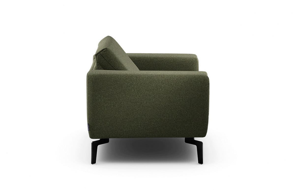 SESSEL Chenille Waldgrün    - Waldgrün/Schwarz, Design, Textil/Metall (110/85/86-94cm) - SENSOO