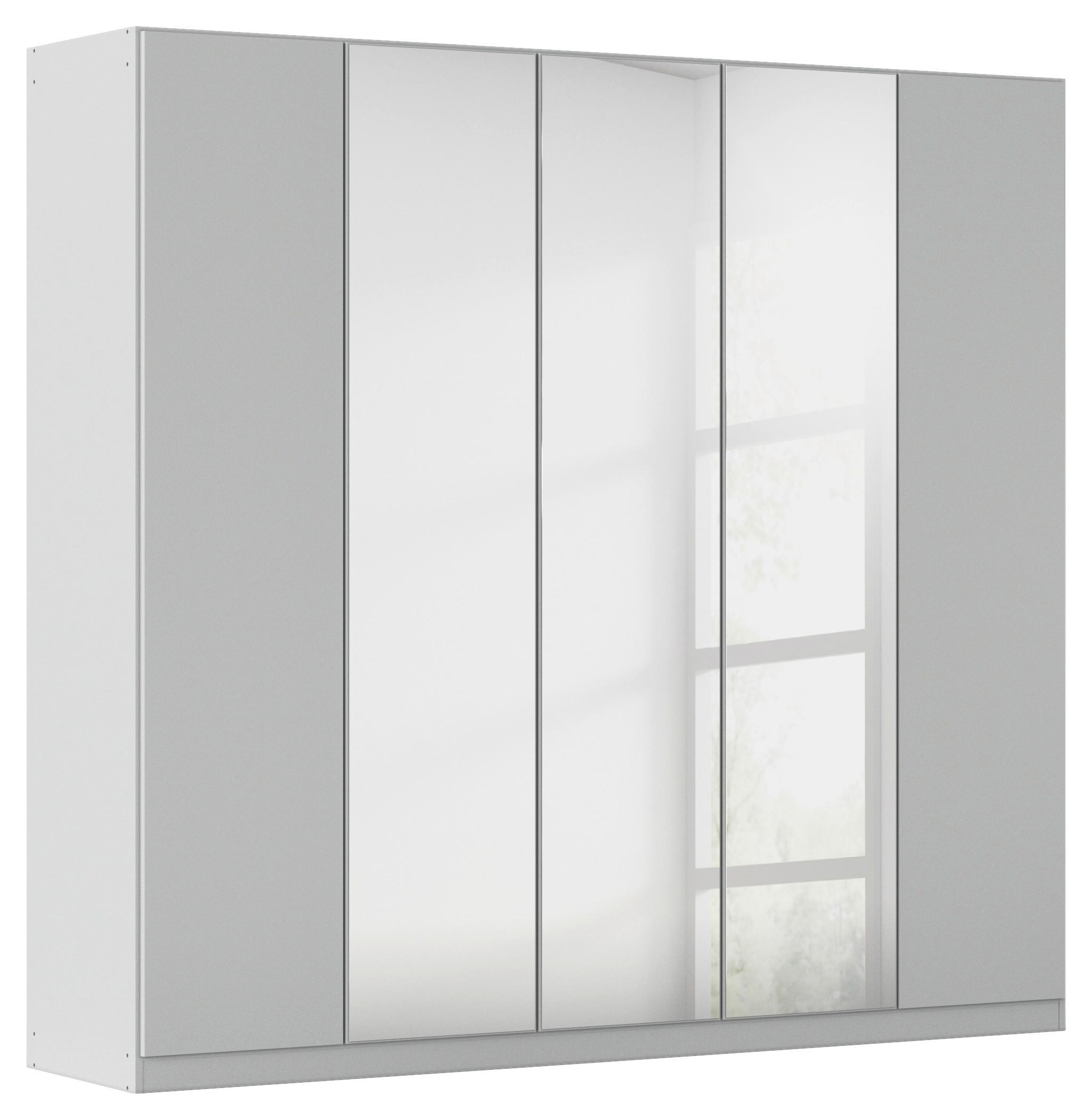 FALTTÜRENSCHRANK in Grau  - Grau, Holzwerkstoff (226/210/54cm) - Boxxx
