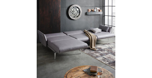 OTTOMANE in Flachgewebe Taupe  - Taupe, MODERN, Textil (114/90/170/210cm) - Dieter Knoll