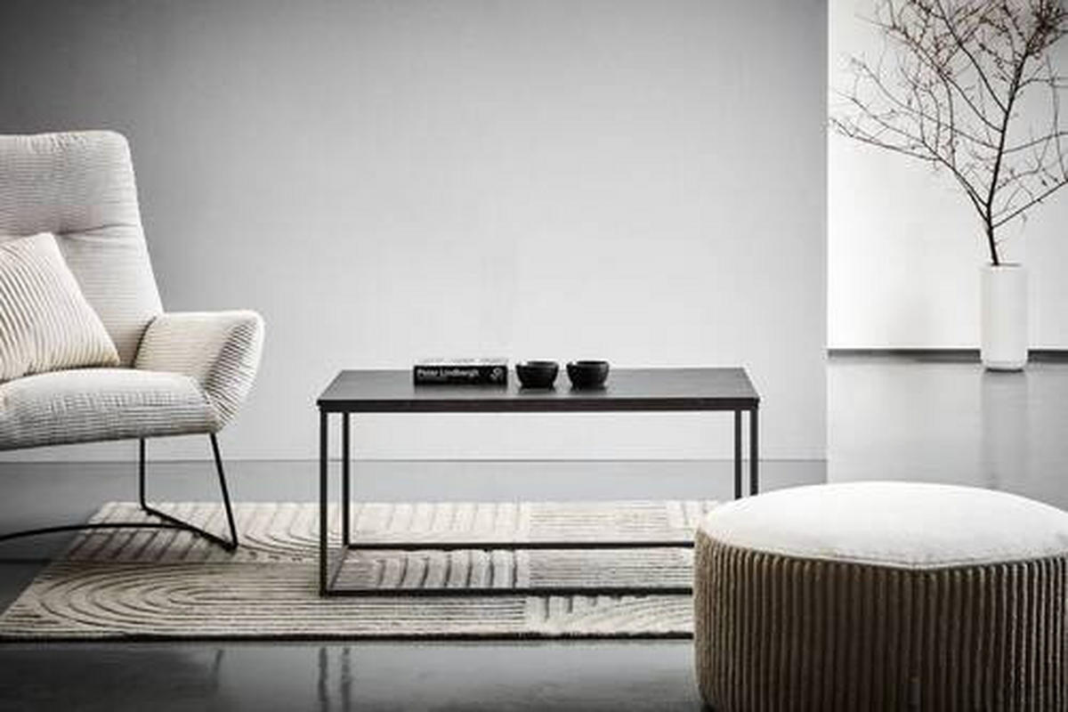 COUCHTISCH in Metall, Holzwerkstoff  - Schwarz, Design, Holzwerkstoff/Metall (100/45/60cm) - MID.YOU