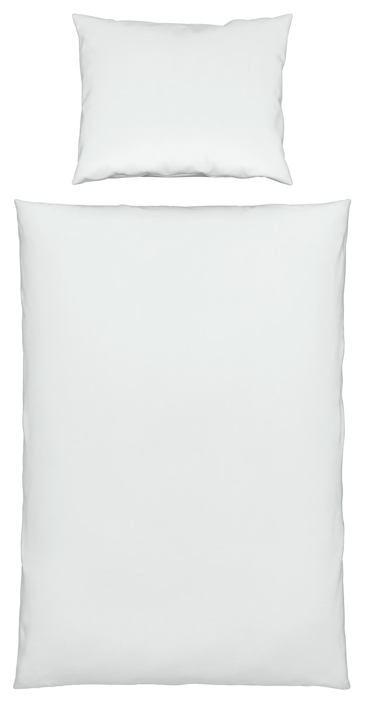 POSTEĽNÁ BIELIZEŇ, satén, biela, 140/200 cm - biela, Basics, textil (140/200cm) - Novel