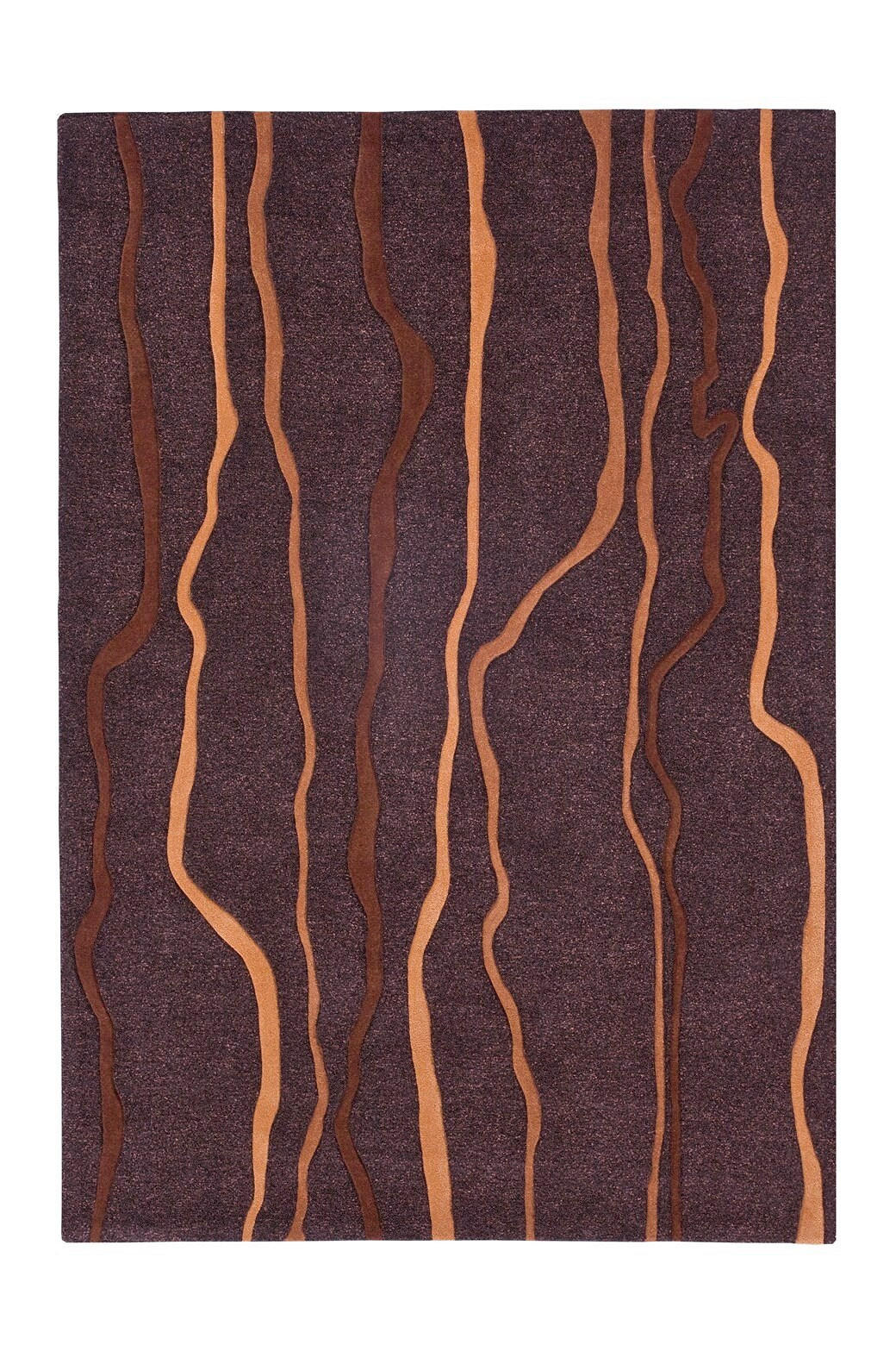 FLACHWEBETEPPICH 70/140 cm  - Taupe/Orange, Design, Textil (70/140cm) - Novel