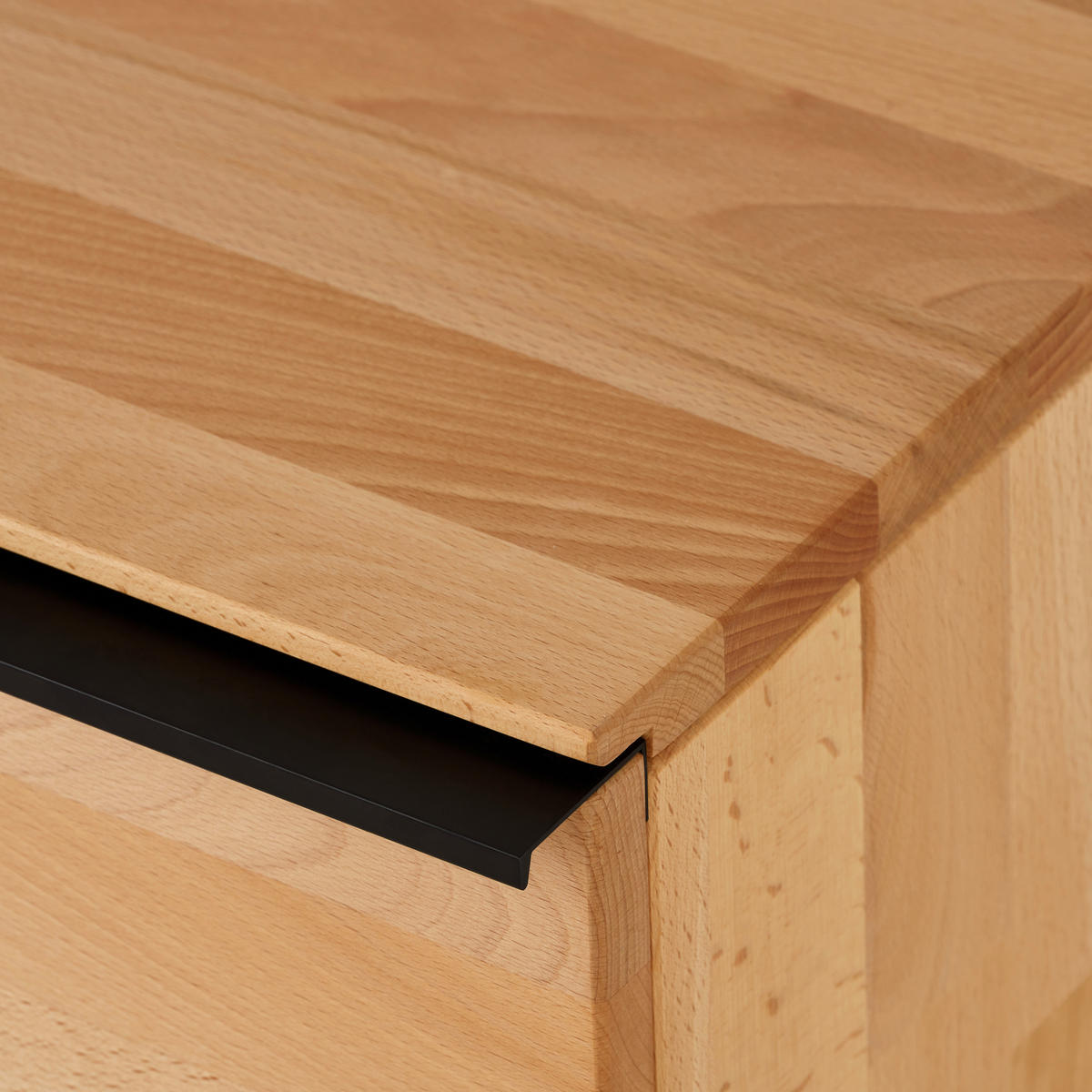 NACHTSCHRANK 50/60/40 cm Kernbuche massiv  - Natur, Holz (50/60/40cm) - MID.YOU